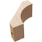 Ekena Millwork 3-inch W x 6-inch D x 6-inch H Westlake Rough Cedar Woodgrain TimberThane Knee Brace, Primed BRCUR03X06X06WTLRCPR - alternate 3